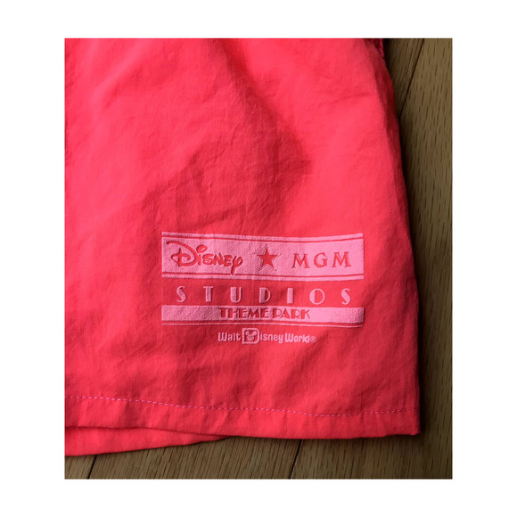 Disney Fashions Women's Medium MGM Studios Theme Park Orange Shorts Vintage - Picture 3 of 9
